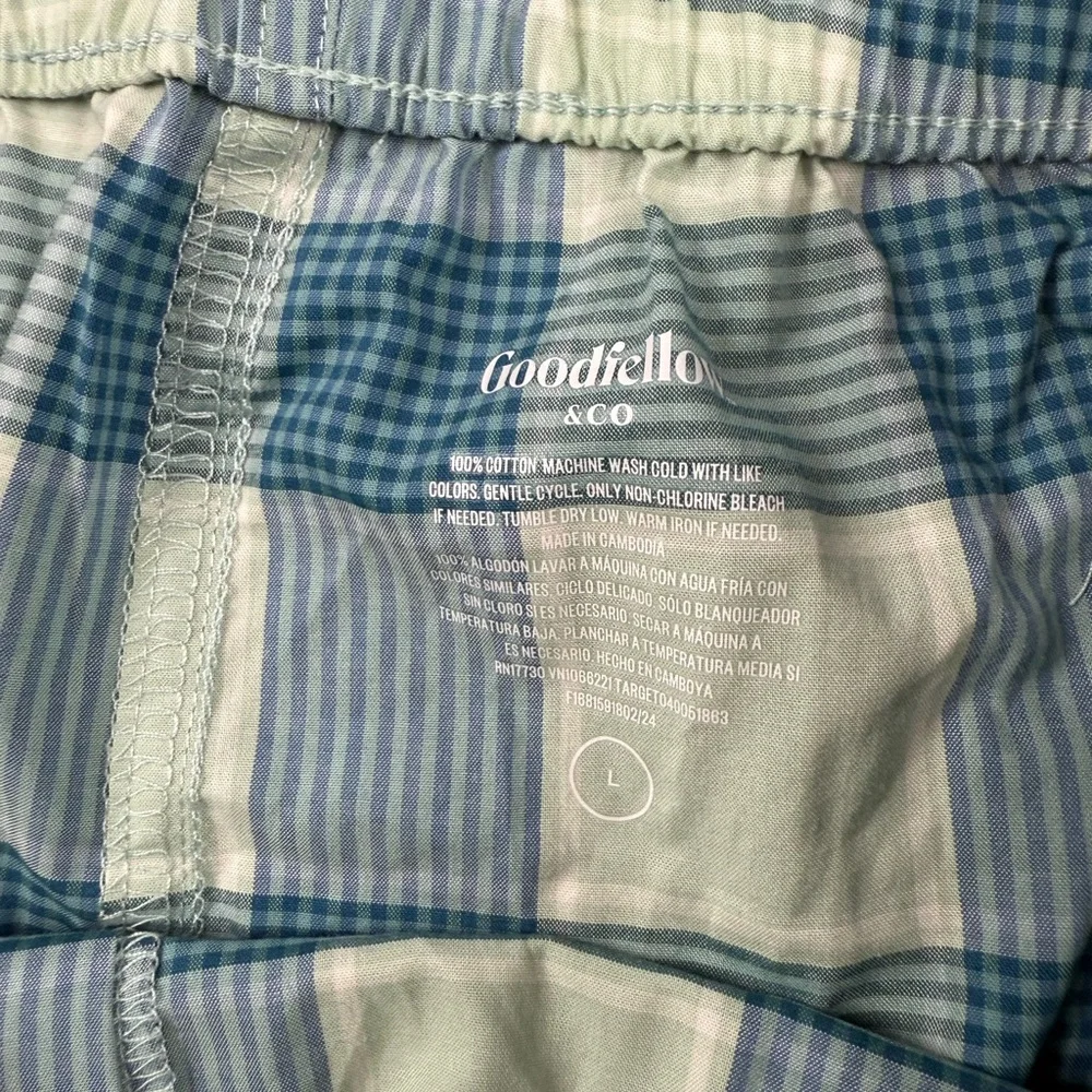 Goodfellow‎ Men’s Teal Checker Boxers